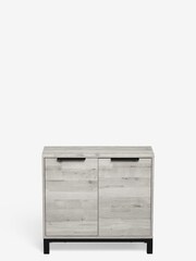 Grey Bronx Oak Effect Space Saving Small Sideboard - Image 8 of 9