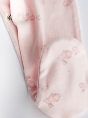 Pale Pink Floral 7 Pack Baby Sleepsuits (0-2yrs) - Image 17 of 20