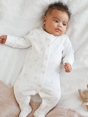 Pale Pink Floral 7 Pack Baby Sleepsuits (0-2yrs) - Image 19 of 20