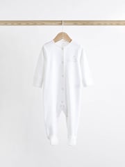 Pale Pink Floral 7 Pack Baby Sleepsuits (0-2yrs) - Image 8 of 20