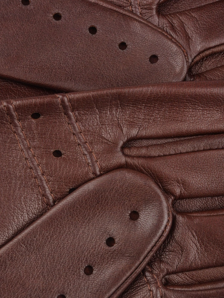 Lakeland Leather Brown Monza Leather Driving Gloves - Image 5 of 5