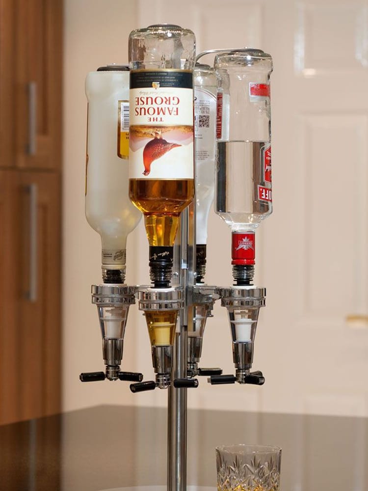MenKind Four Bottle Bar Optic Drinks Dispenser - Image 1 of 3 MenKind Four Bottle Bar Optic Drinks Dispenser - Image 1 of 3
