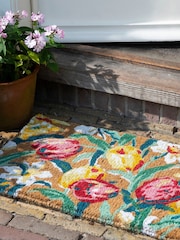 Laura Ashley Blue Tulips Doormat - Image 1 of 3