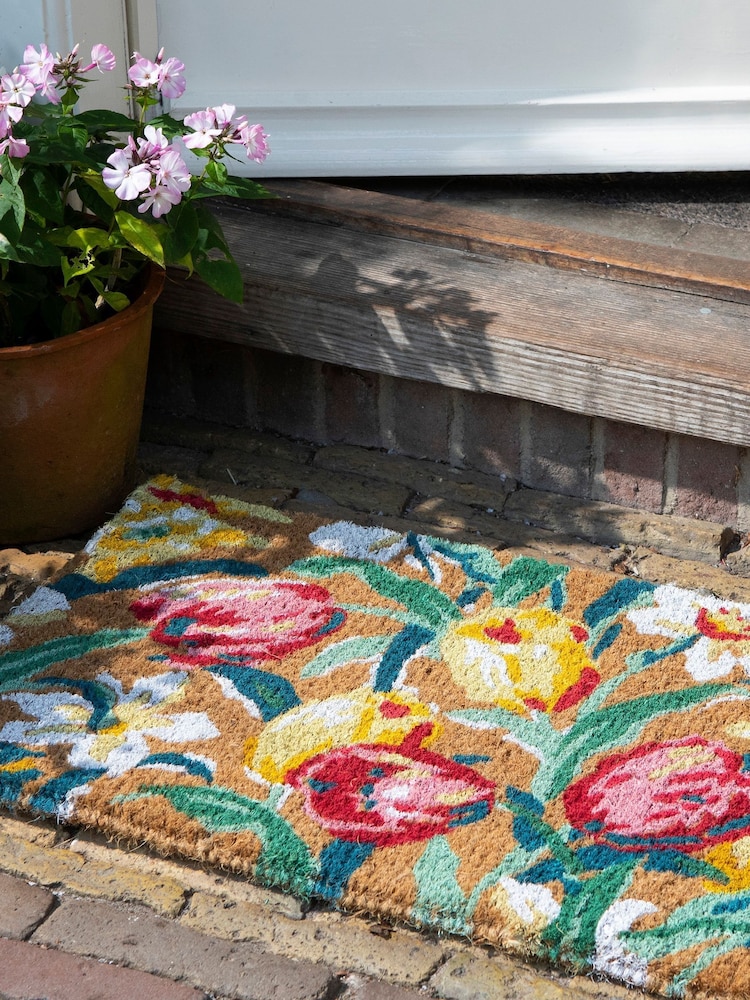 Laura Ashley Blue Tulips Doormat - Image 1 of 3