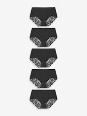 Noir - No VPL Lace Back Briefs 5 Pack - Image 1 of 1