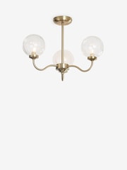 Brass Bourton 3 Light Flush Ceiling Light - Image 5 of 5