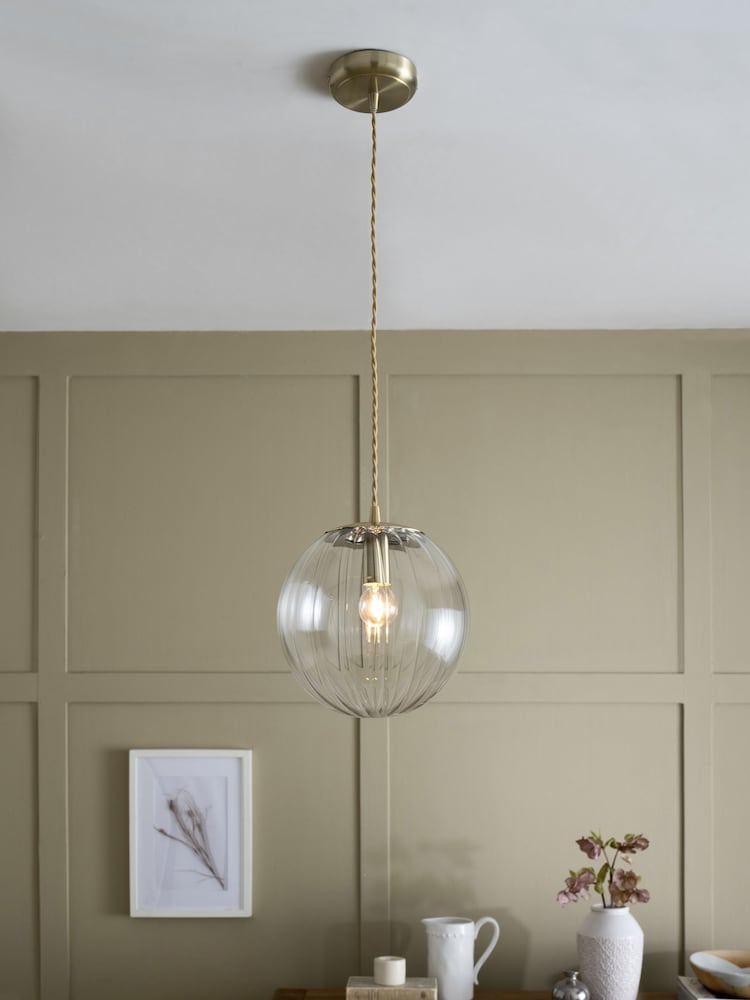 Brass Bourton Pendant Ceiling Light - Image 1 of 5