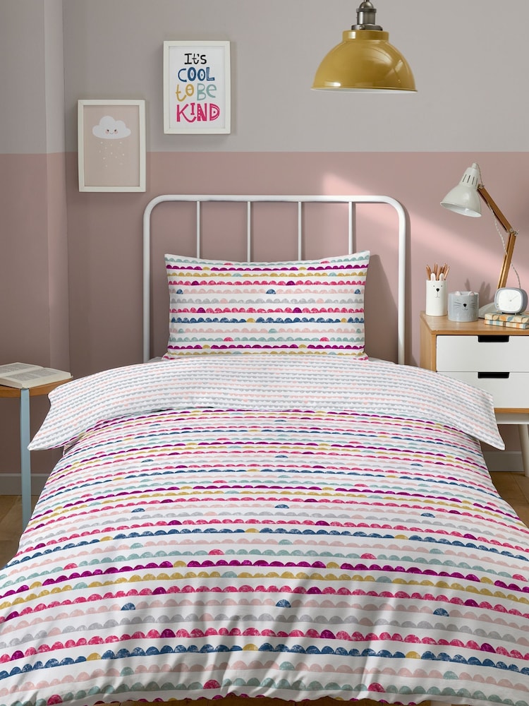 Copenhagen Home Kids Mini Scandi Waves Duvet Cover and Pillowcase Set - Image 1 of 2