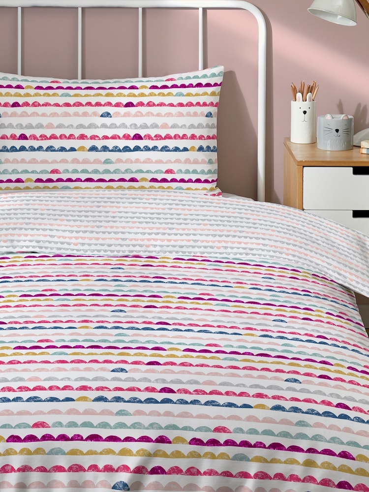 Copenhagen Home Kids Mini Scandi Waves Duvet Cover and Pillowcase Set - Image 2 of 2