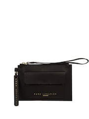 Pure Luxuries London Arreton Vegetable Tanned Leather Clutch Bag - Image 1 of 5
