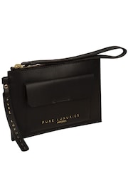 Pure Luxuries London Arreton Vegetable Tanned Leather Clutch Bag - Image 4 of 5