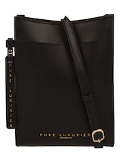 Pure Luxuries London Barton Vegetable Tanned Leather Cross-Body Phone Bag - Image 2 of 5