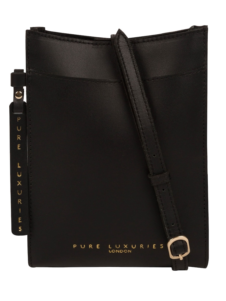 Pure Luxuries London Barton Vegetable Tanned Leather Cross-Body Phone Bag - Image 2 of 5