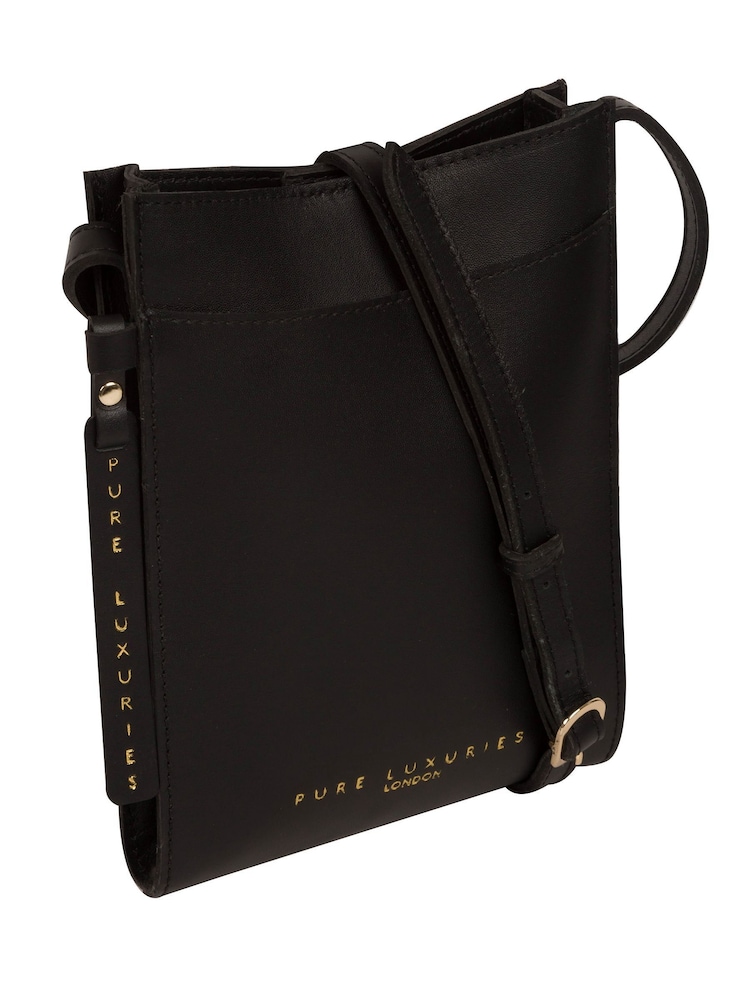 Pure Luxuries London Barton Vegetable Tanned Leather Cross-Body Phone Bag - Image 5 of 5
