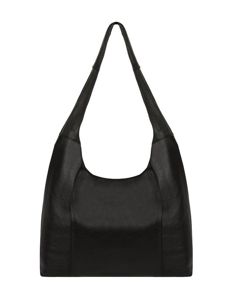 Pure Luxuries London Nina Leather Shoulder Black Bag - Image 2 of 5