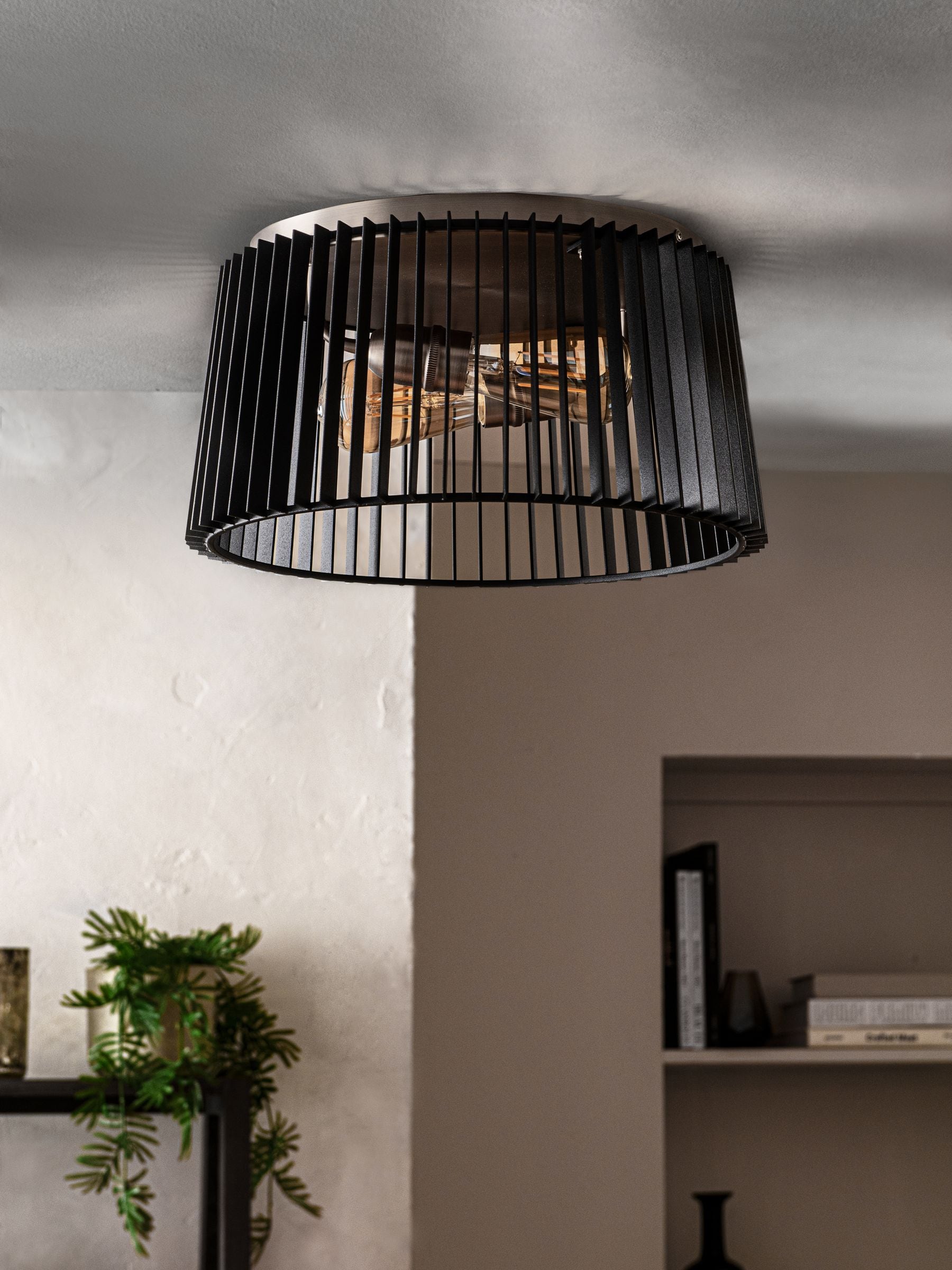 Buy Black Brooklyn Flush Ceiling Fitting Ceiling Light from the Next UK online shop