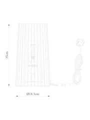 Black Brooklyn Table Lamp - Image 4 of 7