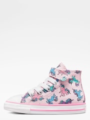 Converse Pink Unicorn 1V Infant Trainers - Image 2 of 7