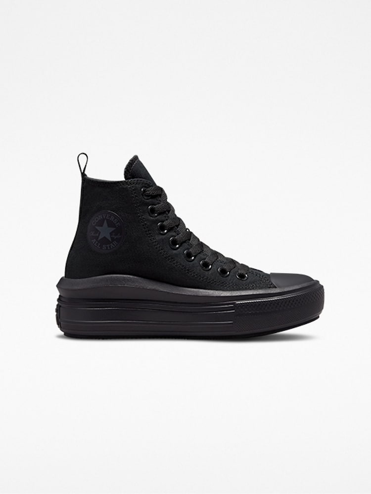 Converse Black Move High Top Youth Trainers - Image 1 of 6