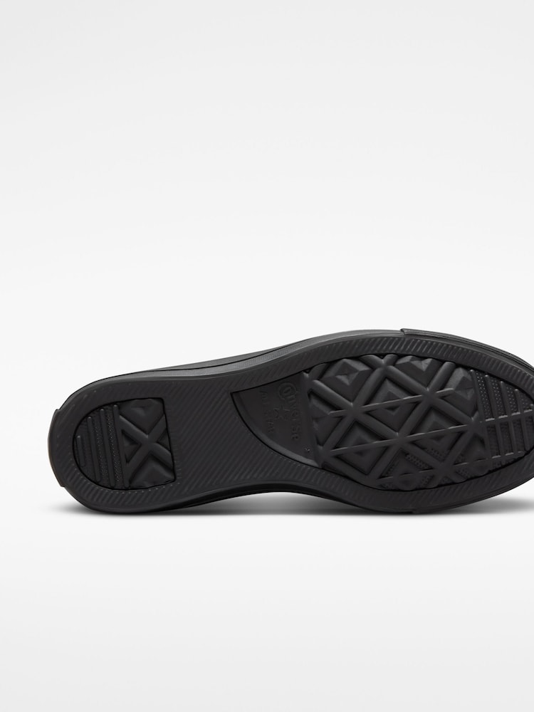 Converse Black Leather High Top Youth Trainers - Image 7 of 7