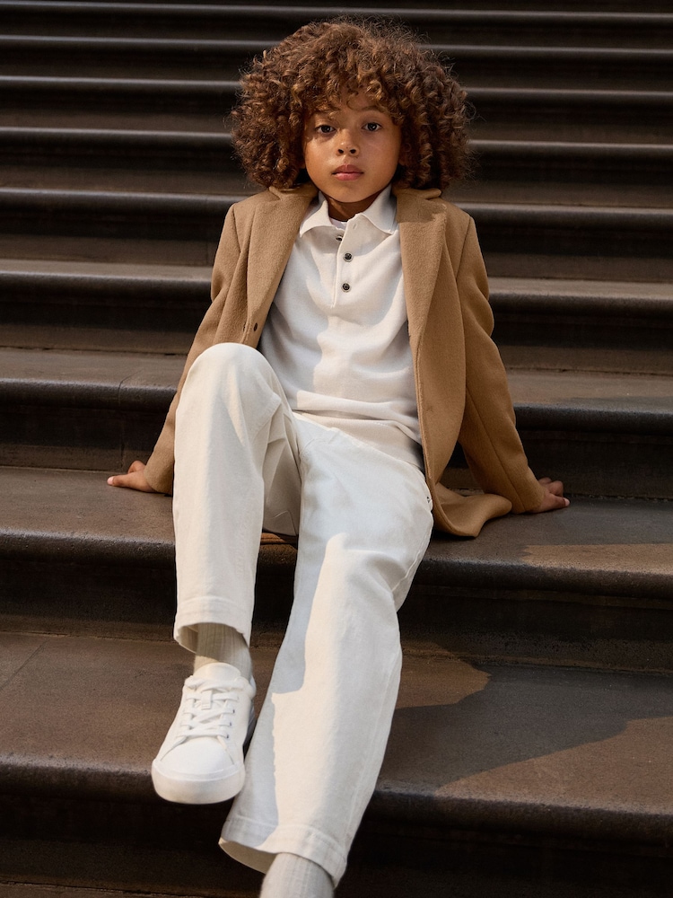 Reiss White Pitch 9-14 yrs Slim Fit Casual Chinos - Image 1 of 6 Reiss White Pitch 9-14 yrs Slim Fit Casual Chinos - Image 1 of 6