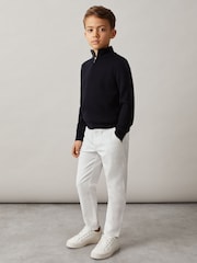 Reiss White Pitch 9-14 yrs Slim Fit Casual Chinos - Image 3 of 6