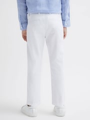 Reiss White Pitch 9-14 yrs Slim Fit Casual Chinos - Image 5 of 6