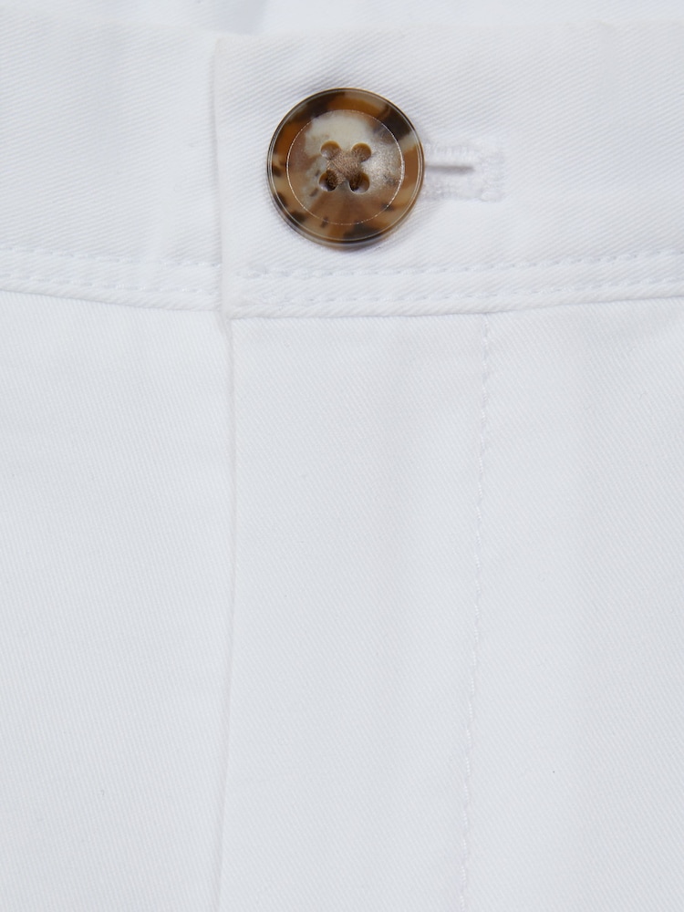 Reiss White Pitch 9-14 yrs Slim Fit Casual Chinos - Image 6 of 6