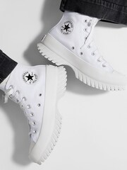 Converse White Converse Chuck Taylor All Star Lugged Hike Platform Boots - Image 2 of 9