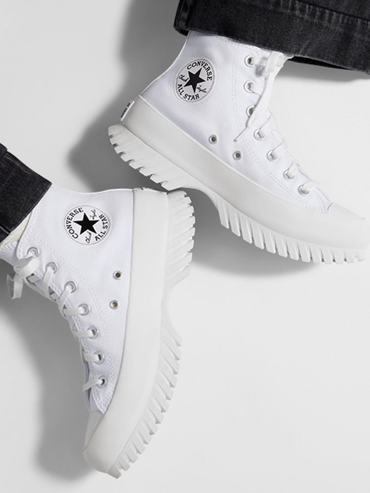 Converse White Converse Chuck Taylor All Star Lugged Hike Platform Boots - Image 2 of 9