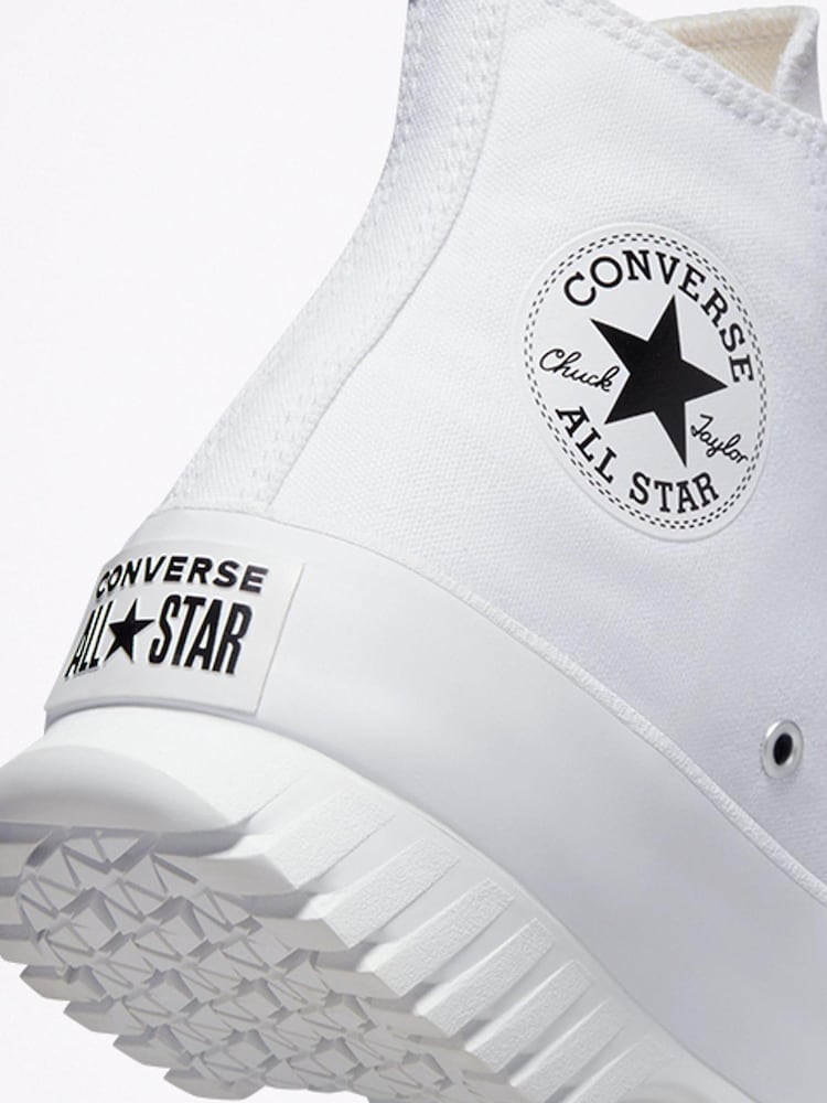 Converse White Converse Chuck Taylor All Star Lugged Hike Platform Boots - Image 9 of 9