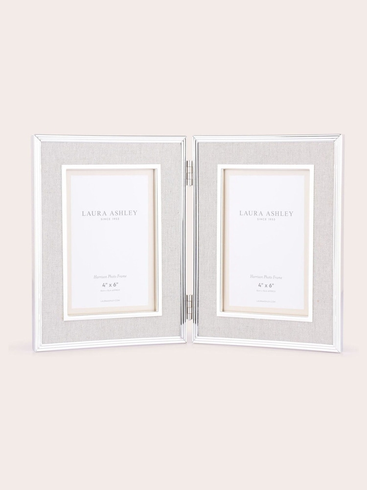 Laura Ashley Natural Harrison Double Picture Frame - Image 2 of 4