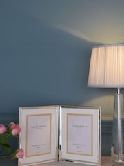 Laura Ashley Silver Boxed Silver Plated Double Picture Frame - Image 1 of 4