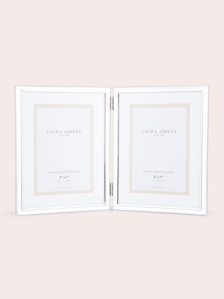 Laura Ashley Silver Boxed Silver Plated Double Picture Frame - Image 2 of 4