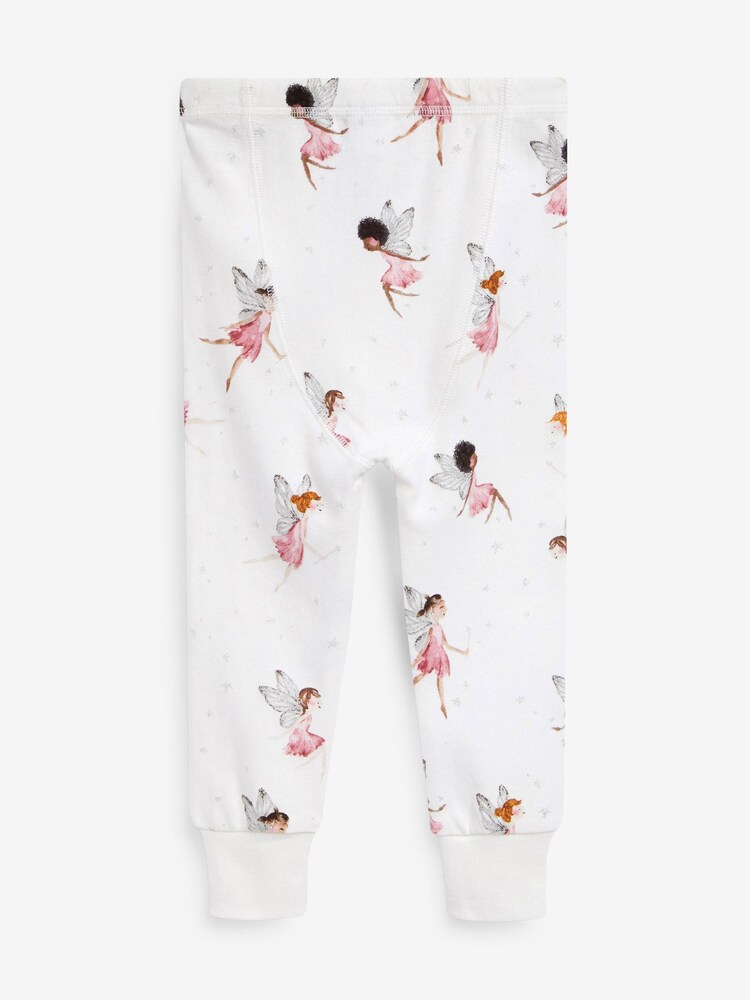 Ecru White/Pink Fairy Pyjamas 3 Pack (9mths-8yrs) - Image 14 of 14