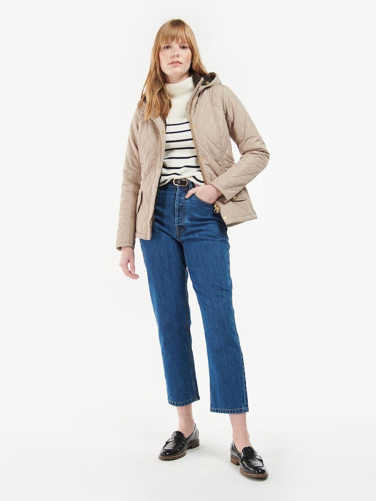 Barbour® Nude Millfire Quilt Jacket - Image 2 of 9 Barbour® Nude Millfire Quilt Jacket - Image 2 of 9