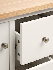 Cream Malvern Oak Effect Small Sideboard - Image 6 of 11