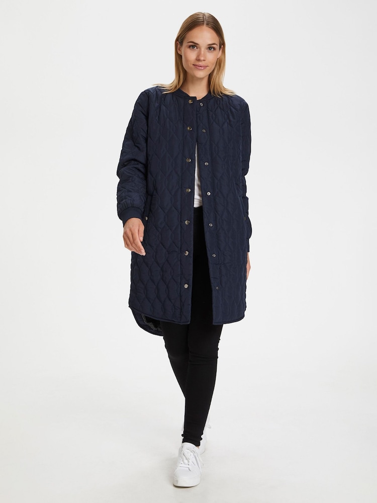 Kaffe Shally Regular Fit Quilted Coat - Image 1 of 8 Kaffe Shally Regular Fit Quilted Coat - Image 1 of 8