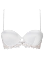 Ann Summers The Icon Strapless Padded Satin Multiway Balcony Bra - Image 7 of 7