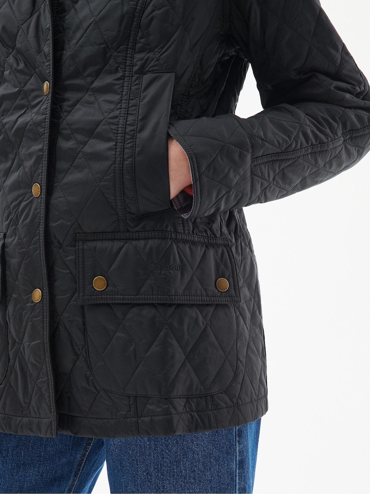 Barbour® Black Beadnell Quilted Jacket - Image 5 of 12