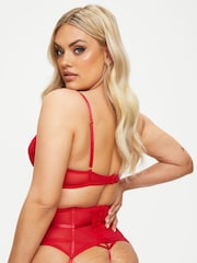 Ann Summers Red Sexy Lace Padded Plunge Bra - Image 3 of 11