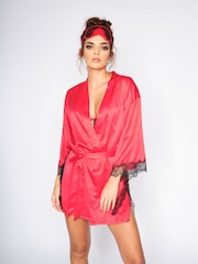 Rojo - Bata de satén Cherryann de Ann Summers - Imagen 1 de 4