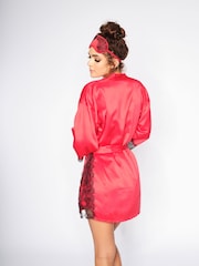 Rojo - Bata de satén Cherryann de Ann Summers - Imagen 2 de 4