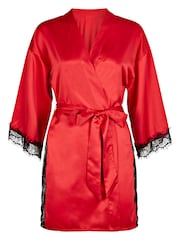 Rojo - Bata de satén Cherryann de Ann Summers - Imagen 4 de 4