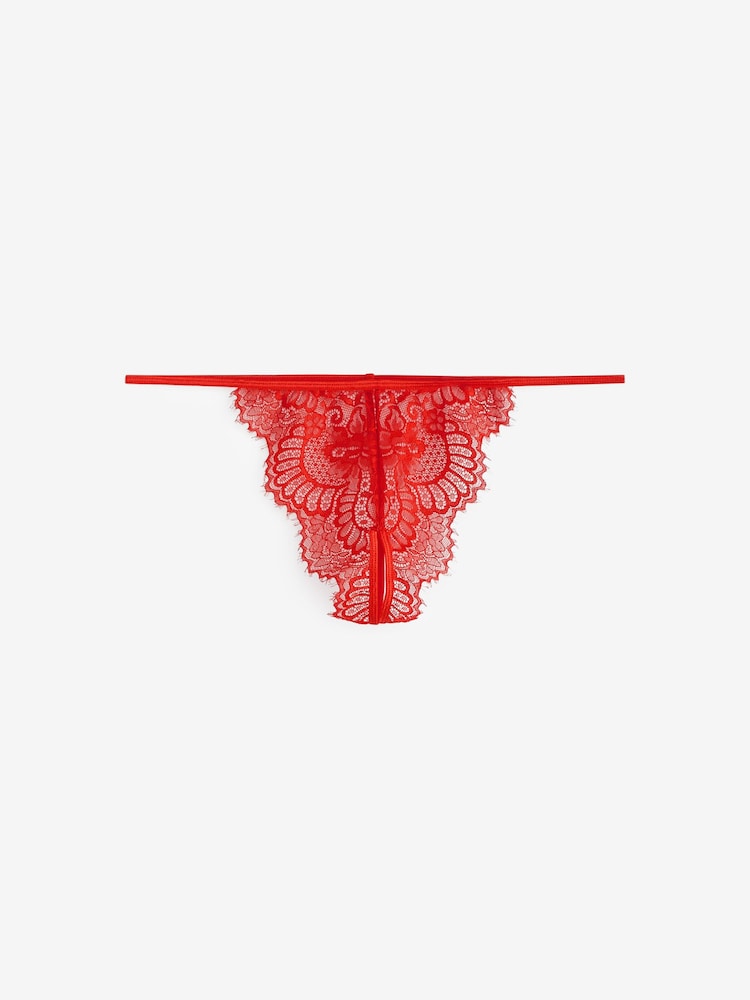 Ann Summers Red Unwrap Me Satin Babydoll Set - Image 6 of 6
