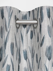 Next Tulip Jacquard Eyelet Lined Curtains - Image 4 of 6