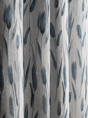 Next Tulip Jacquard Eyelet Lined Curtains - Image 5 of 6