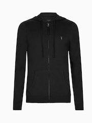 AllSaints Black 100% Cotton Brace Hoodie - Image 6 of 6