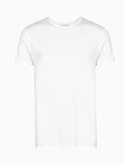 AllSaints White Figure Short Sleeve Crew 100% Cotton T-Shirt - Image 5 of 5