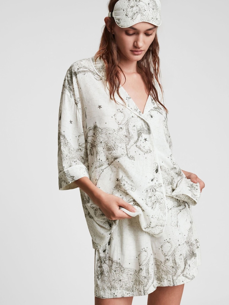 AllSaints White Esma Astraeus Pyjama Set - Image 1 of 6